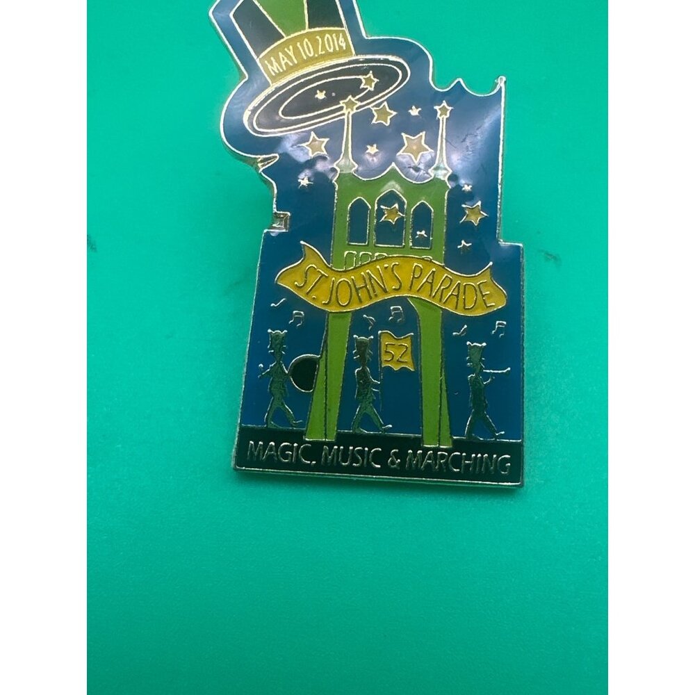 St. Johns Parade Enamel Lapel Pin Magic Music & Marching May 10 2014 Collectible